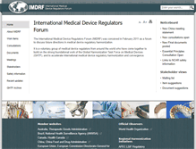 Tablet Screenshot of imdrf.org